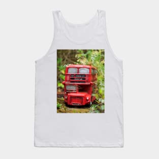 Flower pot in shape of London city bus Tank Top